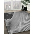 thumbnail image 3 of Ahgly Company Machine Washable Indoor Square Transitional Gray Cloud Gray Area Rugs, 4' Square, 3 of 7