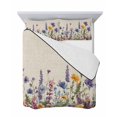 thumbnail image 7 of Spring Floral Queen Size Down Alternative Comforter, Lightweight Comforter Quilt Bedding Set with Pillow Shams Purple Flowers Summer Botanical Rustic All Seasons Bed Comforter Duvet Insert 90"x96", 7 of 7