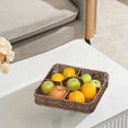 thumbnail image 5 of SLYNSHome Fruit Basket Bowl Storage & Organizing for Kitchen Counter,Square Rattan Fruit Bowl Woven Storage Basket Kitchen Essentials - Coffee, 5 of 6