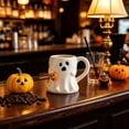thumbnail image 6 of Halloween Relief Coffee Mug, Cute Tea Coffee Mugs, Ceramic Coffee Cups with 3D Embossed Design, Halloween Gifts for Women, Mugs for Halloween Decor Party (White), 6 of 7