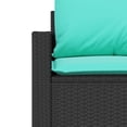 thumbnail image 5 of vidaXL 4 Piece Garden Sofa Set with Cushions Black Poly Rattan, 5 of 5