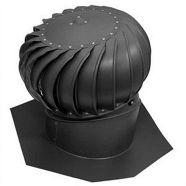 12 in. Black Internally Braced Aluminum Turbine