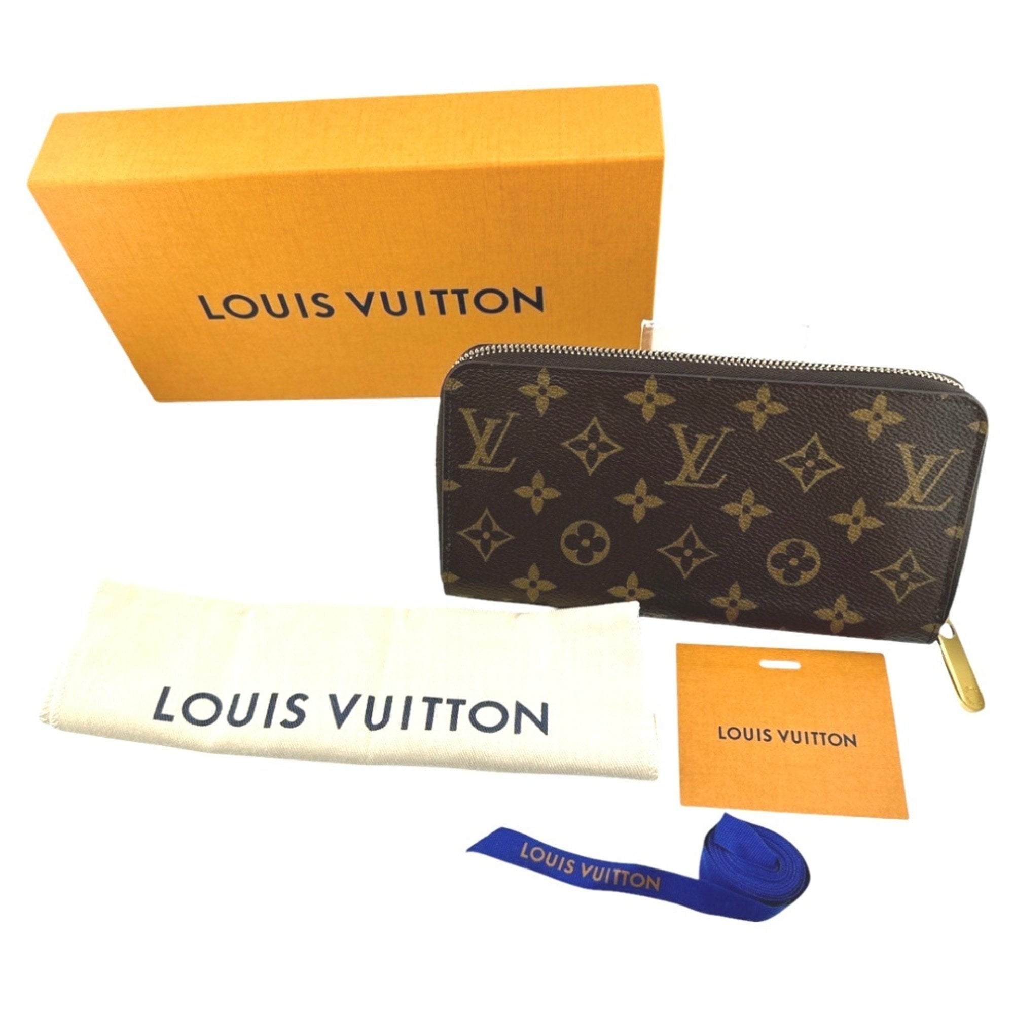 Pre-Owned Louis Vuitton LOUIS VUITTON Long Wallet Zipper Monogram