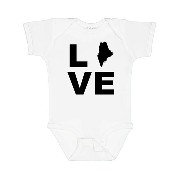 Inktastic Love Maine Boys or Girls Baby Bodysuit