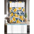 thumbnail image 6 of No Hook Cloth Fabric Shower Curtain with Snap in Liner, Summer Lemon Waterproof Shower Curtains Set with See Through Top Window, Spring Leaf Watercolor Pastoral Plant Bath Curtains Shower 36"x72", 6 of 6