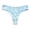 Blue, variant on Womens Thong Underwear Seamless Low Rise No Show Briefs Textured Breathable Invisible Ladies Underwear Panties