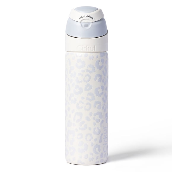 Cirkul® 26oz StrawSip™ Flip Bottle, Luxe Leopard (White Leopard)
