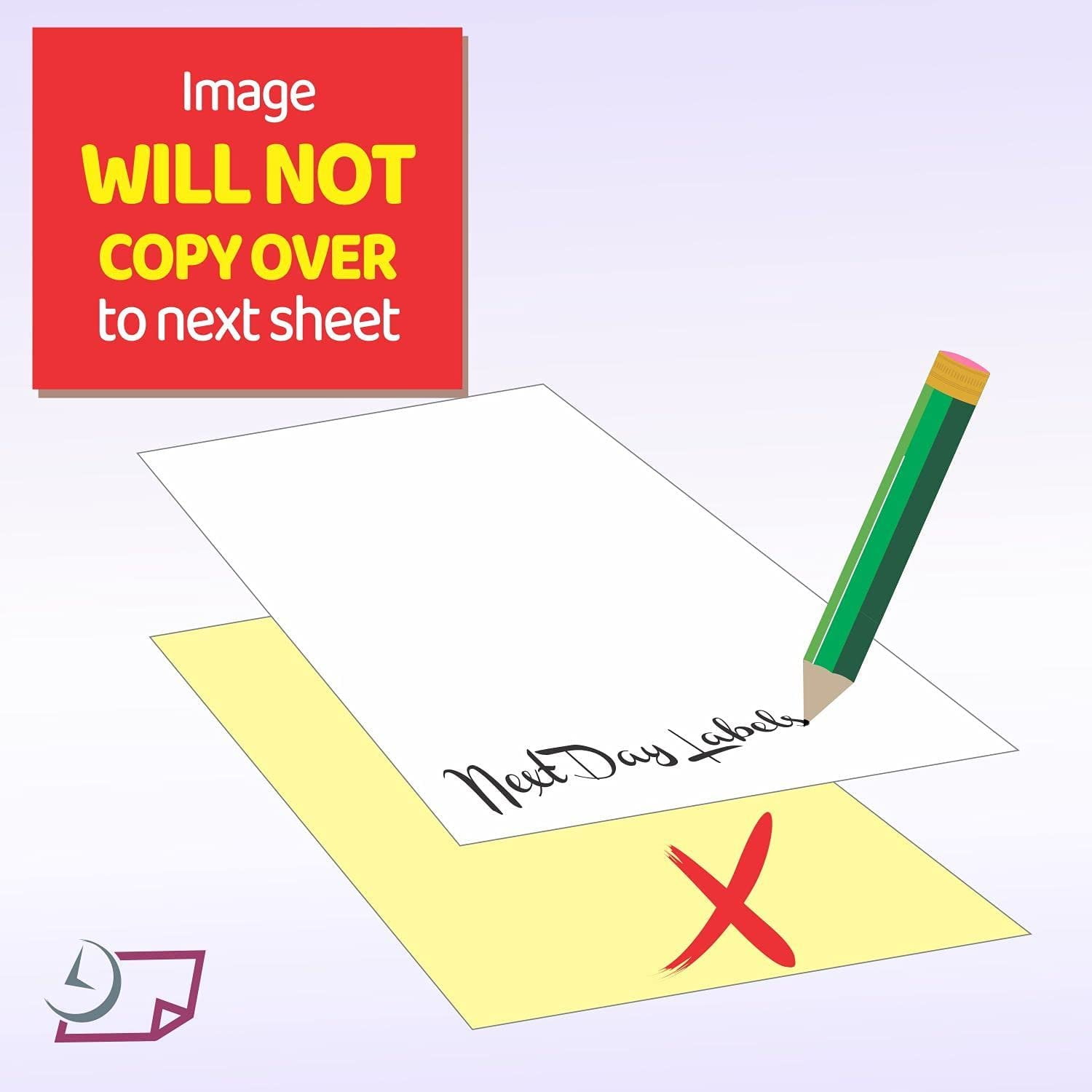 "Plain" Collated Color Paper Not Carbonless for Laser and Ink Jet Printers Pack of 500 Sheets 2 Part