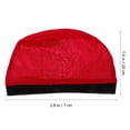 thumbnail image 3 of Miangastore Elastic Wave Caps Navy Blue 4Pcs 7.9x2.8in, 3 of 8