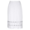 thumbnail image 6 of Half Slips for Women Elastic Waist Lace Hem Knee Length Underskirt Dress Extender, 6 of 6