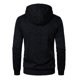 thumbnail image 3 of Ceisia Men's Slim Hooded Full-Zip Color-Accent Heathered Polyester Hooded Jacket Gift, 3 of 6