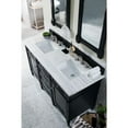 thumbnail image 4 of James Martin Vanities Brittany 60" Black Onyx Double Vanity w/ 3 CM Arctic Fall Solid Surface Top, 4 of 5