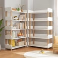 thumbnail image 4 of RWDSDWT Librero Organizador Minimalista de Madera, Librero Blanco de 5 Niveles, Bookshelf, Estante Organizador para Oficina, Sala de Estar, Estudio, 4 of 9