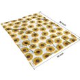thumbnail image 4 of White Small Sunflower Pattern Blanket,Comfortable Soft Lamb Wool Throw Blanket,All Season,Warm Lightweight Blankets for Sofa Bed Couch Living Room Chair,60"x80", 4 of 4