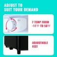 thumbnail image 4 of WANAI 3.5 Cu.ft Dual Door Mini Fridge with Freezer Compact Retro Refrigerator with Wire Rack Black, 4 of 8