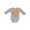 AC-Heather Grey, variant on My 1st Halloween Cute Pumpkin with Bow Boys or Girls Long Sleeve Baby Bodysuit