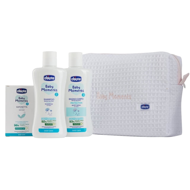 Chicco Baby Moments Set de Regalo Dermatologico Pañalera