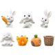 thumbnail image 1 of 2025 Latest Model 7pcs Miniature Garden Figurines Rabbit Mini Animals Figurines, 1 of 5