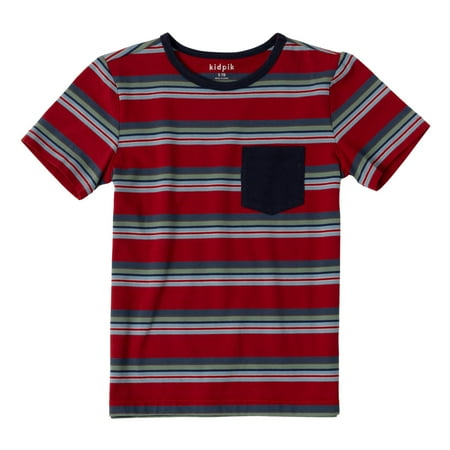 

KIDPIK Boys Short Sleeve Stripe Pocket T-Shirt Size: 2T - XXL (16)
