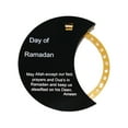 thumbnail image 1 of D Rotatable Advent Calendar Ramadan Countdown Wooden Acrylic Round Desktop Decor Black Plate Gold Wheel For Home Party, 1 of 6