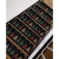 thumbnail image 3 of Christmas Tree, Stair Treads for Wooden Steps Indoor Runner Rug Carpet, Rustic Buffalo Snowflake Red Green Black 15 Pieces Peel and Stick Staircase Step Treads Covers Washable Throw Door Mats, 30"x8", 3 of 5