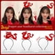 thumbnail image 2 of Diadema de FELIZ AÑO DEL DRAGÓN, tocado chino creativo, actuación de Año Nuevo, disfraces, ambiente, accesorios, reunión anual de la empresa Foto, 2 of 6