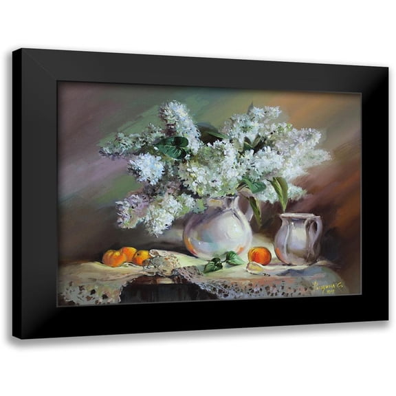 Rogozina, Svetlana 14x12 Black Modern Framed Museum Art Print Titled - Still Life with Lilac