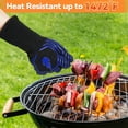 thumbnail image 4 of Generic Heat Resistant BBQ Gloves (1472°F) - Heatproof Oven Mitts for Grilling, Smoking, Firepit - Food Grade Silicone Grip, Long Forearm Protection, Machine Washable, 4 of 7