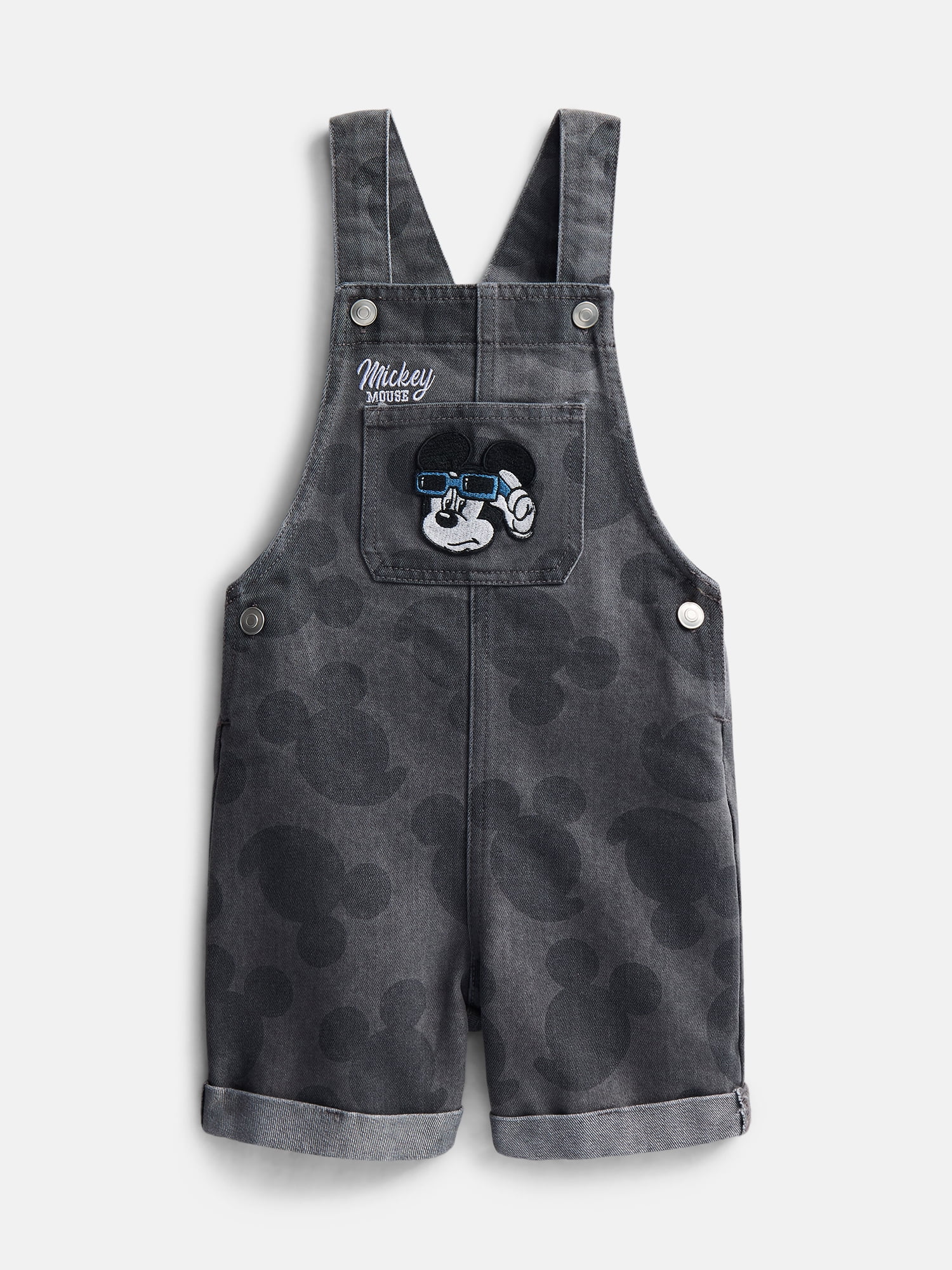 Mickey Mouse Toddler Boys T-Shirt and Cotton Shortalls Set, 2 Piece, Sizes 12M-5T