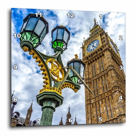 3 drose, Big Ben, Westminster Bridge, Houses of Parliament, London, England., 10 x 10 Wall Clock photo 3 drose, Big Ben, Westminster Bridge, Houses of Parliament, London, England., 10 x 10 Wall Clock