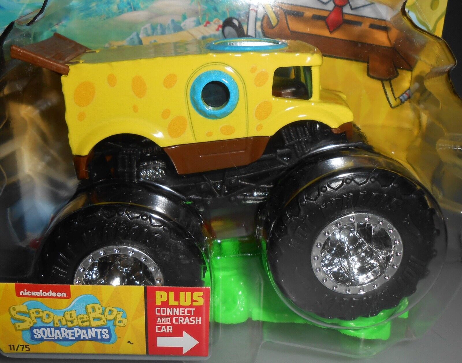 Hot Wheels Monster Trucks Bob Sponge 1:64 - Mattel GBT38