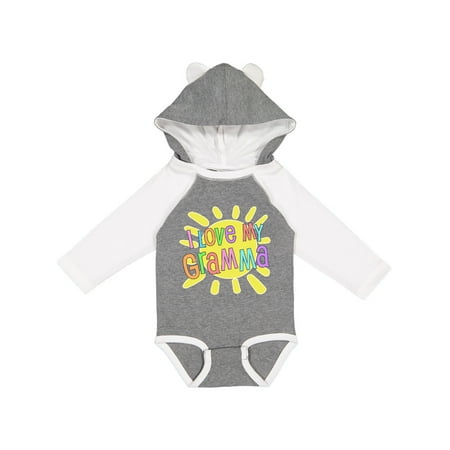

Inktastic I Love my Gramma- sun and rainbow letters Gift Baby Boy or Baby Girl Long Sleeve Bodysuit