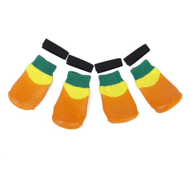 Zapatillas impermeables para mascotas, perros, cachorros, gatos, zapatos de goma, calcetines antideslizantes, tamaño #0-3 Yuyangstore none