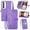 Purple, variant on SYITOOCK Phone Case for OPPO Reno 12 Pro, Shockproof PU Leather Wallet Case with Card Slots Anti-Scratch Stand Magnetic Flip Zipper Pocket Cover for OPPO Reno 12 Pro, Blue