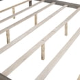 thumbnail image 6 of King Size Canopy Bed Frame, Wood Platform Bed  with Headboard and Support Legs, Modern Four Poster Bed for  Adults, Weight Capacity 700 Pounds, No Box Spring Needed, Brown, 6 of 7
