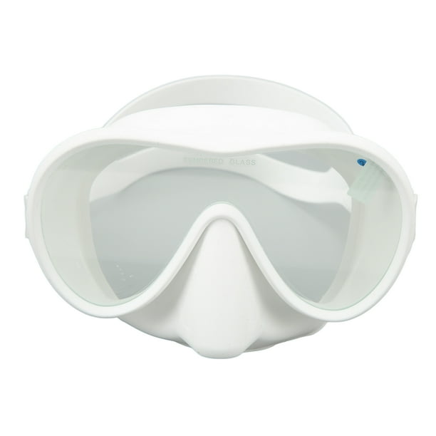 Gafas de buceo antivaho máscara de buceo de vidrio templado con correa de silicona gafas de natación plegables con vista panorámica blanco YUNYI BRAND Deportes