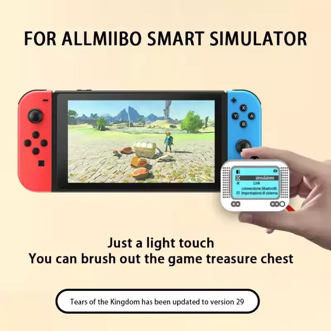NFC Emulator Compatible with 50+ Games and  Store 3000 NFC Data,NFC Tag Emulator Support Unlimited Scan,Rechargeable Battery and 1.2" LCD Screen,