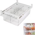 thumbnail image 1 of Diskary Fridge Drawer Organizer  Refrigerator Organizer Bins  Pull Out with Handle  Fridge Shelf Holder Storage Box  Clear Container for Food Drinks Eggs Fruit, 1 of 8