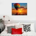 thumbnail image 5 of JRXY wall art bedroom Canvas Prints Hot Air Balloon Picture printing office room wall decoration 20x16in, 5 of 5