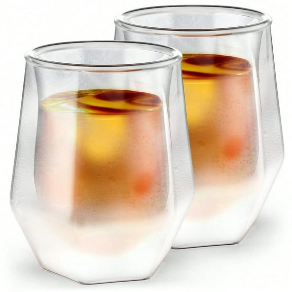 Insulated Whiskey Glasses Freezer Cups Frozen Drinking Glasses (Gift Boxed)