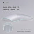 thumbnail image 3 of TAYE 240PCS Full Cover Duck Nail Tips,Half Matte Nail, Clear Natural Duck Feet Styel for Wide French False Nail Extension, Professional Full Cover Nail Tips Suitable for DIY and Salon (12 Size) E22, 3 of 3