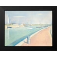 thumbnail image 2 of Seurat, Georges 24x19 Black Modern Framed Museum Art Print Titled - The Channel of Gravelines, 2 of 5