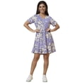 thumbnail image 2 of Globus Women Floral Printed V-Neck Mini A-Line Dress, 2 of 6