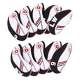 thumbnail image 1 of Club Headcover, Black Red  Club Cover 10PCS  For Playing, 1 of 8