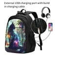 thumbnail image 2 of Disketp Cosmic Cat In Window Travel Laptop Backpack, Laptops Backpack with USB Charging Port, Water Resistant Computer Bag Gift for Men & Women, 2 of 7