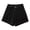 r-258Black72, variant on Women Mid Waist Wrap Stretch Shorts Hot Jeans Summer Casual Daily Ladies Workout Stretchy Beach Breathable Solid Color Bottoms