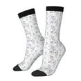 thumbnail image 1 of Fotbe Elegant ice skates snowflakes Calcetas Largas con Estampado para Hombre y Mujer – Calcetas de Compresión Transpirables y Elásticas, Viajar y Uso Diario Talla 5-11, 1 of 6