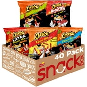 Cheetos Flamin' Hot Mix Variety Pack Snack Chips, 40 Count