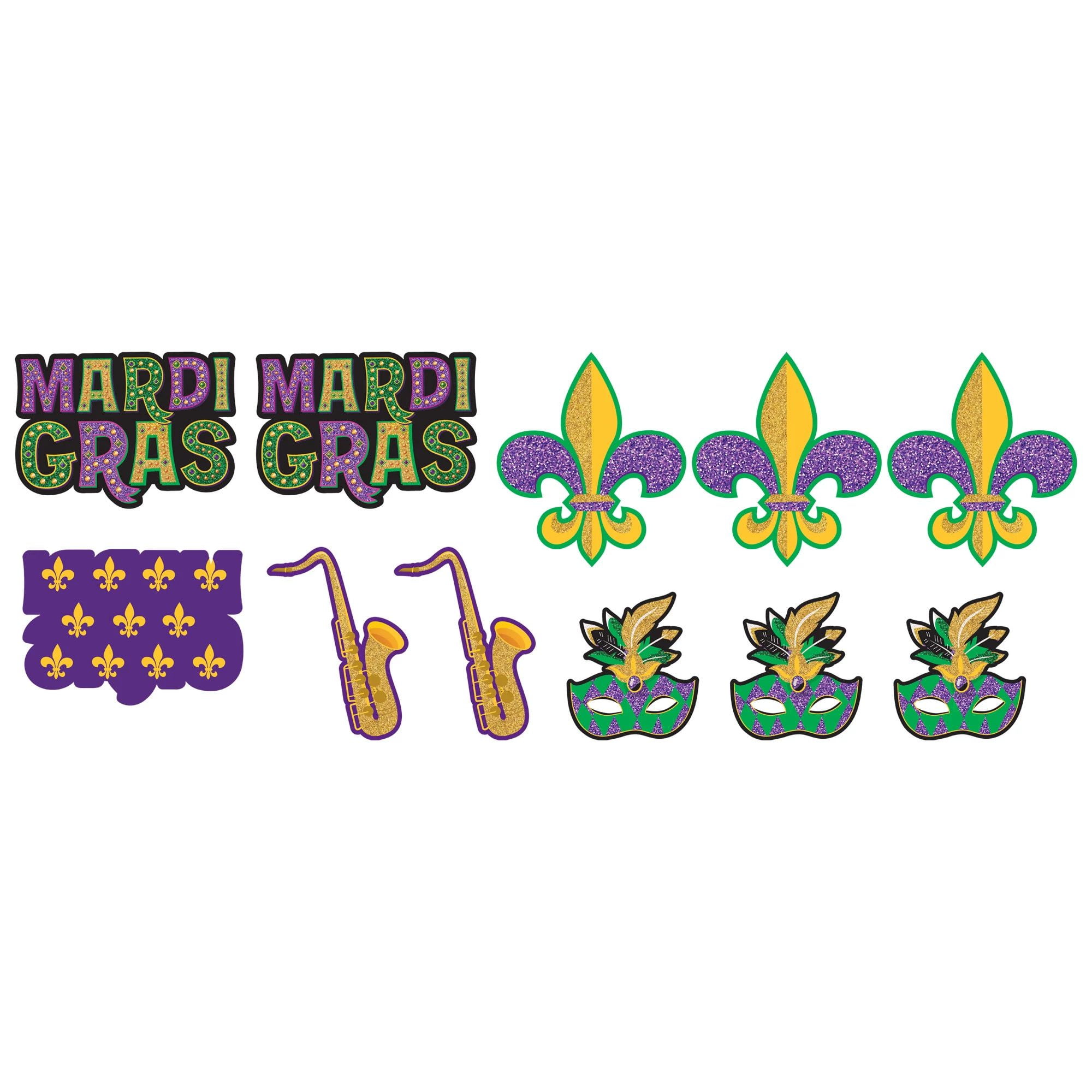 mardi gras cutouts