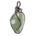thumbnail image 1 of Irregular de Piedra Natural Collares Pendientes de Cobre Collar para Decoración Accesorio de Joya Verde Macarena Colgante de cristal irregular, 1 of 8